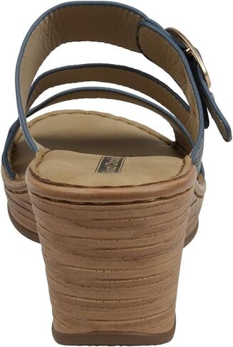 G.C. Shoes Women's Odalis Buckle Comfort Wedge Sandals in Saudi Arabia