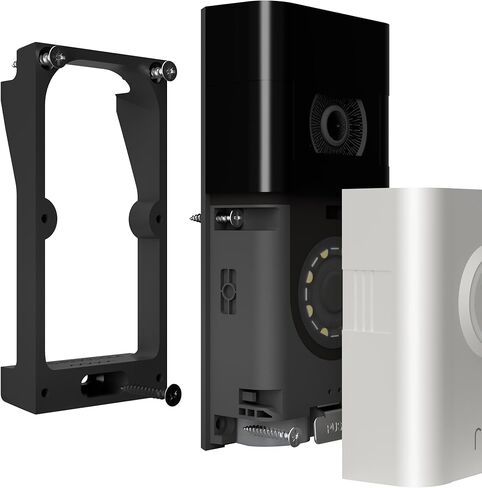 حامل جرس الباب الدائري الفاخر لجوانب الفينيل الهولندية مقاس 4 بوصات - متوافق مع Ring Battery PRO وPlus وRing 3 و4 - ليس لجرس الباب بالبطارية Ring in Kuwait