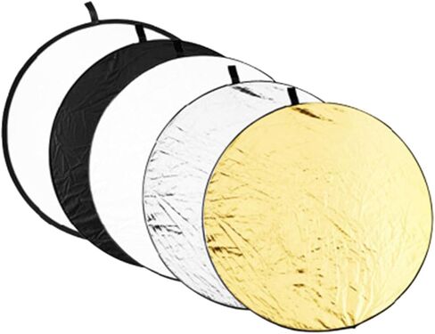 5-in-1 60cm Foldable Photography Reflective Board Light Reflector with Carry Bag for Product and Jewelry Photography, Portable Photo Studio Accessory for Still Life Lighting in Saudi Arabia