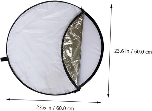 5-in-1 60cm Foldable Photography Reflective Board Light Reflector with Carry Bag for Product and Jewelry Photography, Portable Photo Studio Accessory for Still Life Lighting in Saudi Arabia