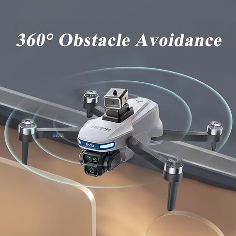 طائرة بدون طيار GPS قابلة للطي مع كاميرات 4K للبالغين المبتدئين، طائرة رباعية المراوح RC بدون فرش مع شاشة RC مقاس 4.5 بوصة، تثبيت ارتفاع التدفق البصري، إرجاع تلقائي، اتبعني، تجنب العوائق، وقت طيران 50 دقيقة، بطاقة SD 64 جيجا، أقل من 249 جرام in Kuwait