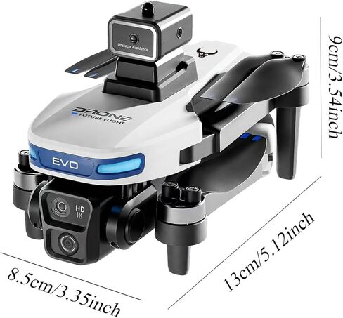 طائرة بدون طيار GPS قابلة للطي مع كاميرات 4K للبالغين المبتدئين، طائرة رباعية المراوح RC بدون فرش مع شاشة RC مقاس 4.5 بوصة، تثبيت ارتفاع التدفق البصري، إرجاع تلقائي، اتبعني، تجنب العوائق، وقت طيران 50 دقيقة، بطاقة SD 64 جيجا، أقل من 249 جرام in Kuwait