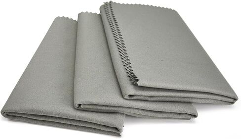 PINGMIC 12"x12"Microsuede Gun Cleaning Cloth, Lint Free Grey Cloth, Professional - Polishing - Reusable Cleaning Supplies - 3 Pack in Kuwait