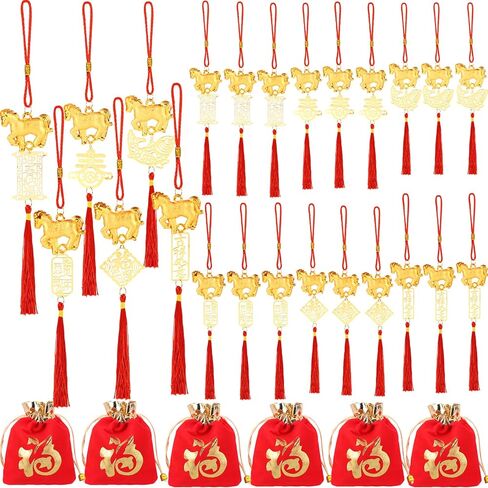 6 PCS صينية جديدة للعام الجديد ديكورات الأفعى القمرية رأس السنة الجديدة 2025 الحلي شرابة حمراء مع نجاح الثروة حظا سعيدا ديكورات معلقة للهدايا ديكور المنزل in Saudi Arabia