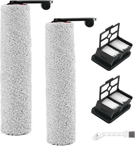 5 عبوات من فلتر H12 Pro وفرشاة دوارة متوافقة مع Dreame H12 Pro، مكنسة كهربائية مزدوجة جافة ورطبة H12، فرشتان دوارتان + 2 مرشحات بديلة + 1 فرشاة تنظيف in Kuwait