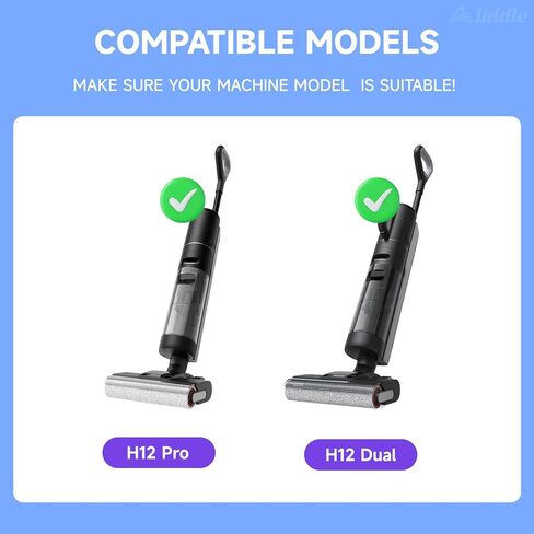 5 عبوات من فلتر H12 Pro وفرشاة دوارة متوافقة مع Dreame H12 Pro، مكنسة كهربائية مزدوجة جافة ورطبة H12، فرشتان دوارتان + 2 مرشحات بديلة + 1 فرشاة تنظيف in Kuwait