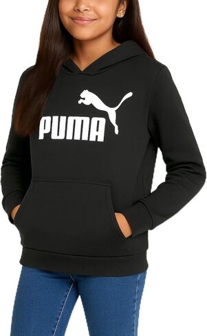 PUMA Girls Sweatshirt - Casual Athletic Hooded Sweatshirt - Lightweight Fleece Pullover Graphic Hoodies for Girls (7-16) in Saudi Arabia