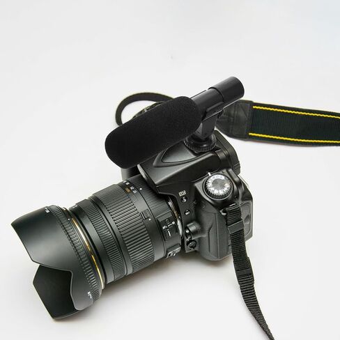 External Video Microphone for DSLR Camera Filmmaking, Professional Recording Mic for Vlogging and Interview, Compatible with Camcorders and Digital Video Cameras in Saudi Arabia