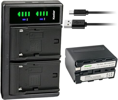 Kastar 1-Pack NP-F970 Battery and LTD2 USB Charger Compatible with CCD-TR845 CCD-TR87 CCD-TR8E CCD-TR910 CCD-TR913 CCD-TR917 CCD-TR918 CCD-TR930 CCD-TR940 CCD-TR950 CCD-TR97 CCD-TRT97 Camera in Saudi Arabia