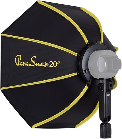 صندوق إضاءة مثمن Glow PS-B20K ParaSnap (20 بوصة) لفلاشات الرأس المستديرة Zoom Li-on X وProfoto A1 وGodox V1 in Saudi Arabia