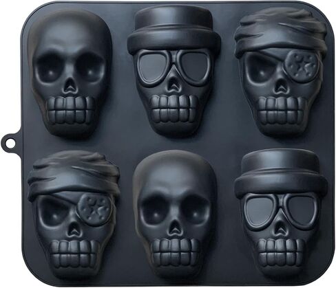 jetkong extra silicone skull cake mould haunted skult skuln baking pan for alloween and birthday party in Kuwait