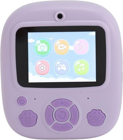 Yoidesu Kids Instant Print Camera, 1080P HD Digital Camera with Built in Printer, 2.4 Inch IPS Screen, Rechargeable Battery, for Boys Girls Age 3-12, with 32GB SD Card (Purple) in Saudi Arabia