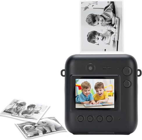 Yoidesu Kids Instant Print Camera, 48MP Digital Camera with 2.4 Inch Screen for Selfie Photography, with 16X Zoom and 25 Filters for Boys Girls Aged 3-12 in Kuwait