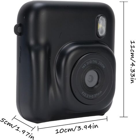 Yoidesu Kids Instant Print Camera, 48MP Digital Camera with 2.4 Inch Screen for Selfie Photography, with 16X Zoom and 25 Filters for Boys Girls Aged 3-12 in Kuwait