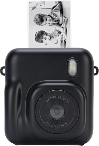 Yoidesu Kids Instant Print Camera, 48MP Digital Camera with 2.4 Inch Screen for Selfie Photography, with 16X Zoom and 25 Filters for Boys Girls Aged 3-12 in Kuwait