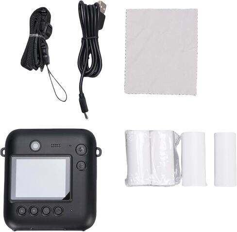 Yoidesu Kids Instant Print Camera, 48MP Digital Camera with 2.4 Inch Screen for Selfie Photography, with 16X Zoom and 25 Filters for Boys Girls Aged 3-12 in Kuwait