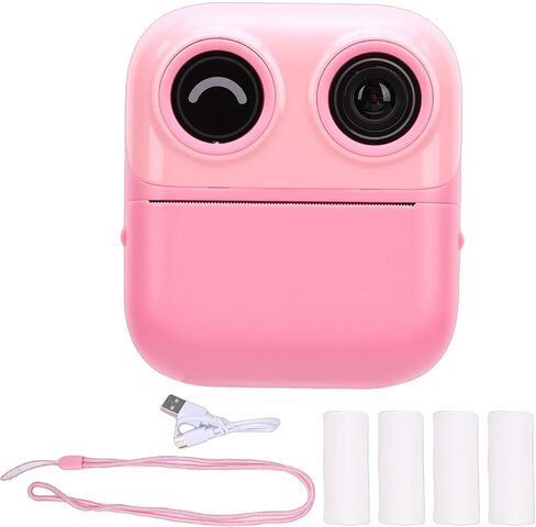Diyeeni Kids Camera Instant Print, 1080P 48MP HD Point and Shoot Camera for Girls Boys Birthday Gifts, 8X Digital Zoom, 2.4in Screen, with 4 Rolls Printing Papers in Saudi Arabia