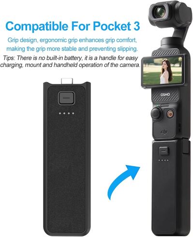 Suptig Mount Stand Handle Grip Compatible for DJI Osmo Pocket 3, Xtra Muse, Osmo Pocket 3 Accessories in Saudi Arabia