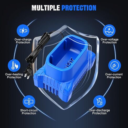 لاستبدال شاحن البطارية السريع Kobalt 40V Max - شاحن سريع مدمج مع مؤشر LED، متوافق مع موديلات KB240-06، KB440-03، KB2540C-06، KB640-03، KB640-06، KB245-06 in Kuwait