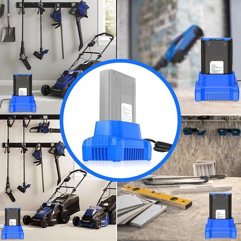 لاستبدال شاحن البطارية السريع Kobalt 40V Max - شاحن سريع مدمج مع مؤشر LED، متوافق مع موديلات KB240-06، KB440-03، KB2540C-06، KB640-03، KB640-06، KB245-06 in Kuwait