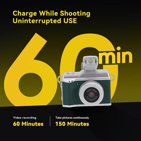 Small Keychain Camera, 1080P HD Video Recorder with LED Light and 3 Filters, 0.96 Inch Color Screen, Portable Mini Camera for Travel Photography (Green) in Saudi Arabia