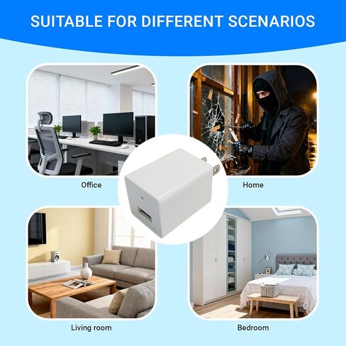 شاحن لاسلكي ذكي صغير 1080 بكسل داخلي USB شاحن واي فاي كاميرا مراقبة مراقبة الطفل كاميرا مراقبة كشف الحركة مع تطبيق تغذية مباشرة in Saudi Arabia