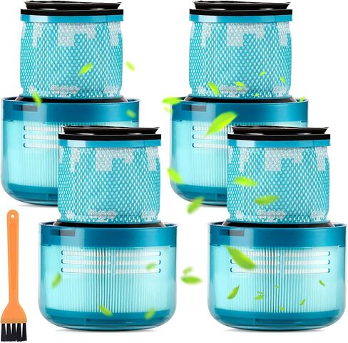 (4 عبوات) مرشحات بديلة V15 لـ Dyson V15 Detect Complete، V15 Detect Extract، V15 Submarine، V15 Animal، V11 Animal Filter، V11 SV14 Filter True HEPA Filters، استبدال الجزء رقم. 970013-02 in Kuwait
