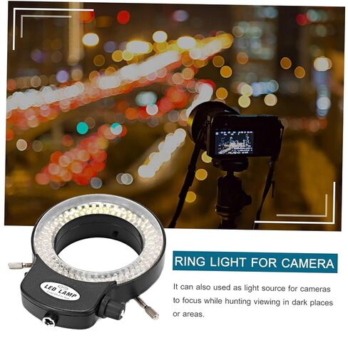 LED Microscope Ring Light 144 LED Ring Light for Stereo Microscope and Camera Adjustable with Dimmer for Stereoscopic Microscope Labs in Saudi Arabia