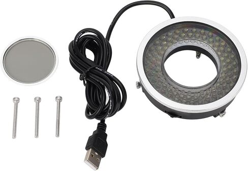 LED Circle Microscope Light Adjustable Illuminator, 96pcs LED Light Beads Microscope Glareproof Lights Source for Lab Stereo Microscopes, Camera and Mini Lathe in Saudi Arabia