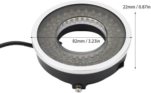 LED Circle Microscope Light Adjustable Illuminator, 96pcs LED Light Beads Microscope Glareproof Lights Source for Lab Stereo Microscopes, Camera and Mini Lathe in Saudi Arabia