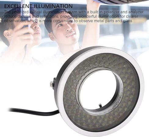LED Circle Microscope Light Adjustable Illuminator, 96pcs LED Light Beads Microscope Glareproof Lights Source for Lab Stereo Microscopes, Camera and Mini Lathe in Saudi Arabia