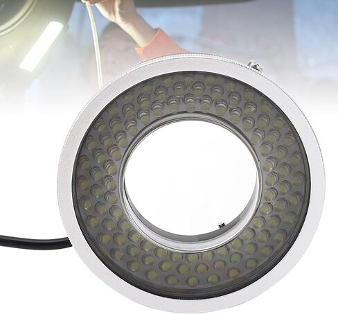 LED Circle Microscope Light Adjustable Illuminator, 96pcs LED Light Beads Microscope Glareproof Lights Source for Lab Stereo Microscopes, Camera and Mini Lathe in Saudi Arabia