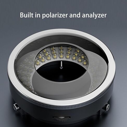 LED Circle Microscope Light Adjustable Illuminator, 96pcs LED Light Beads Microscope Glareproof Lights Source for Lab Stereo Microscopes, Camera and Mini Lathe in Saudi Arabia