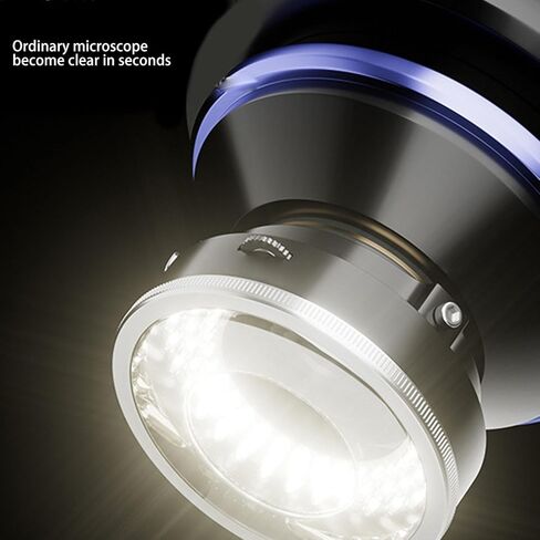 LED Circle Microscope Light Adjustable Illuminator, 96pcs LED Light Beads Microscope Glareproof Lights Source for Lab Stereo Microscopes, Camera and Mini Lathe in Saudi Arabia