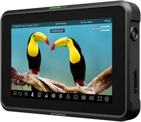 حزمة شاشة Atomos Shinobi 7 RX ذات النطاق الديناميكي العالي مقاس 7 بوصات مع مجموعة ملحقات عالمية لشاشات ومسجلات مقاس 5 بوصات و7 بوصات (عنصران) in Saudi Arabia