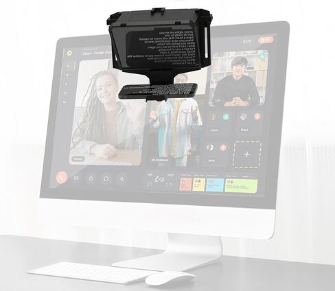 9.3-Inch All-Metal Teleprompter, 70/30 Beam Split Glass, 1/4’’ Thread, Phone & Camera Compatible, Portable for Video Recording in Saudi Arabia