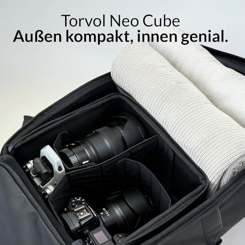 Torvol NeoCube، كاميرا معيارية وإدراج طائرة بدون طيار لحقيبة الظهر Neo - مقاومة للماء، وفواصل قابلة للتعديل، وحزام الكتف - 8 لتر in Kuwait