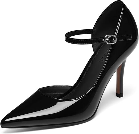 Women High Heels Pumps: Closed Pointed Toe 3.5-Inch Stiletto Heel, Strappy Dress Office Formal Graduation Shoes Sexy Prom Dance Wedding Pump Shoe in Saudi Arabia