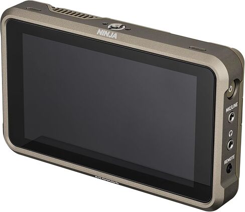 شاشة تسجيل اتوموس نينجا 5.2 بوصة 4K HDMI | شاشة لمس HDR 10 بت مع تسجيل ProRes وDNx، ودعم SSD، وتشغيل في الوقت الحقيقي (ATOMNJA004) + بطارية NPF-550 + حامل ثلاثي مرن + المزيد in Saudi Arabia