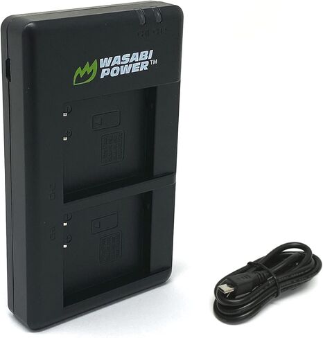 شاحن بطارية USB مزدوج من Wasabi Power لجهاز Leica BP-DC15 وLeica C-Lux، D-Lux 7، D-Lux 8، D-Lux (النوع 109) in Kuwait