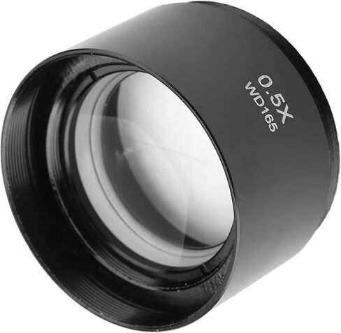 CHICIRIS Industry Video Microscope 48mm Mounting - KP-0.5X Auxiliary Stereo Microscope Objective Lens with Increased Field of View in Saudi Arabia