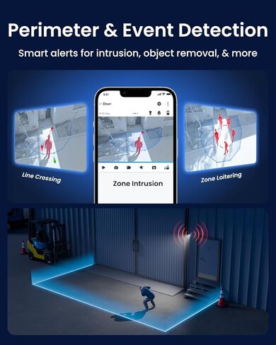 REOLINK RP-PCB8MZ 4K PoE Camera with 5X Optical Zoom, 133° Wide View, Color Night Vision, Smart Detection, Perimeter Protection, 24/7 Recording, and AI Video Search in Saudi Arabia