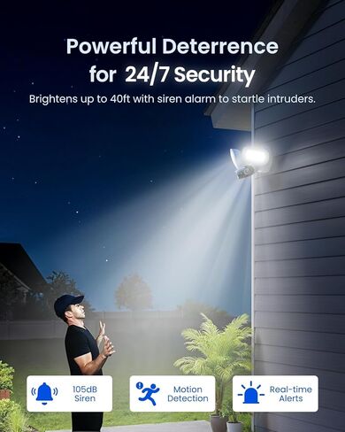 REOLINK Elite Floodlight WiFix2 with 128GB microSD Cardx2 Bundle, 4K Dual-Lens Floodlight Camera, Adjustable 3000 Lumens Spotlights in Saudi Arabia