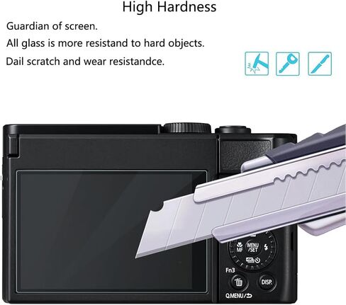 لواقي شاشة باناسونيك LUMIX ZS99 [3 عبوات] فيلم زجاج مقوى عالي الدقة [مضاد لبصمات الأصابع] [مضاد للخدش] [خالٍ من الفقاعات] [صديق للحافظة] متوافق مع كاميرا باناسونيك LUMIX ZS99 الرقمية in Saudi Arabia