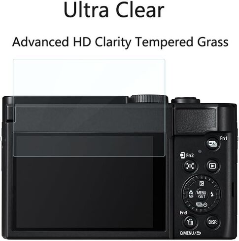 لواقي شاشة باناسونيك LUMIX ZS99 [3 عبوات] فيلم زجاج مقوى عالي الدقة [مضاد لبصمات الأصابع] [مضاد للخدش] [خالٍ من الفقاعات] [صديق للحافظة] متوافق مع كاميرا باناسونيك LUMIX ZS99 الرقمية in Saudi Arabia