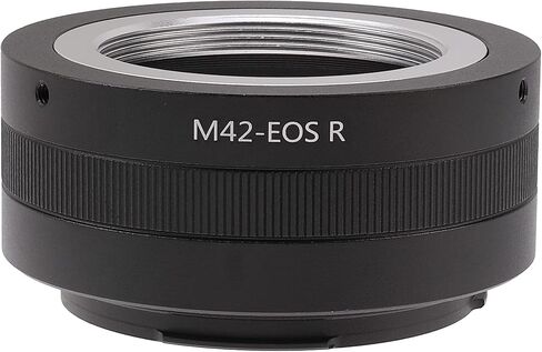 Fotga M42-EOSR M42 to RF Lens Adapter, Full Metal Manual Focus Adapter for M42 Mount Lens for Canon EOS R Series R5 R6 R7 R8 RP R3 R10 R50 R100 Mirrorless Camera, Enable Infinity Focus in Saudi Arabia
