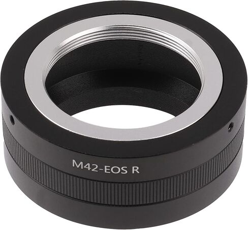 Fotga M42-EOSR M42 to RF Lens Adapter, Full Metal Manual Focus Adapter for M42 Mount Lens for Canon EOS R Series R5 R6 R7 R8 RP R3 R10 R50 R100 Mirrorless Camera, Enable Infinity Focus in Saudi Arabia