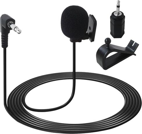 3.5mm Car Microphone 16ft External Assembly Mic Repl. Mic for Style No.: MEX-N6000BT, XNV-660BT, XNV-770BT, XAV-72BT, XAV-712HD, XAV-70BT, XAV-701HD, XAV-68BT, XAV-62BT, XAV-622 in Saudi Arabia