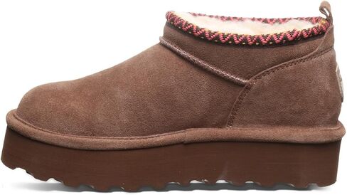 BEARPAW نسائي ريترو قصير للغاية ديكو كاكاو مقاس 9 | بوت الكاحل للنساء | الانزلاق على التمهيد | حذاء شتوي مريح in Saudi Arabia