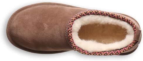 BEARPAW نسائي ريترو قصير للغاية ديكو كاكاو مقاس 9 | بوت الكاحل للنساء | الانزلاق على التمهيد | حذاء شتوي مريح in Saudi Arabia